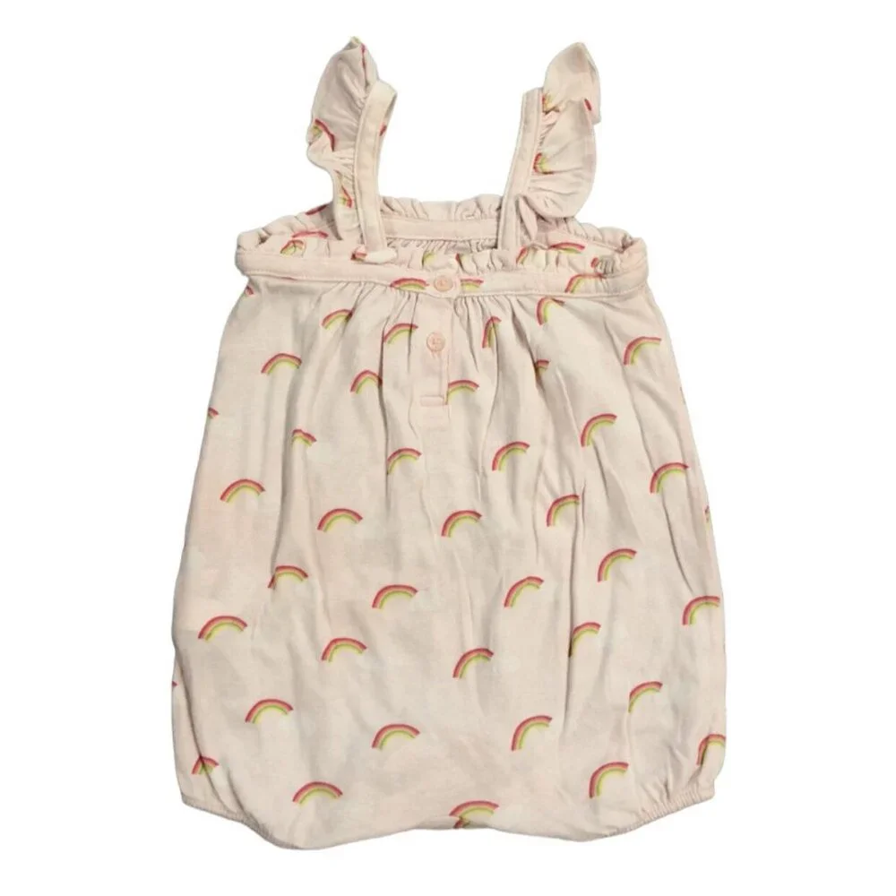 Baby Gap 3-6m Pink Rainbow Bubble Romper